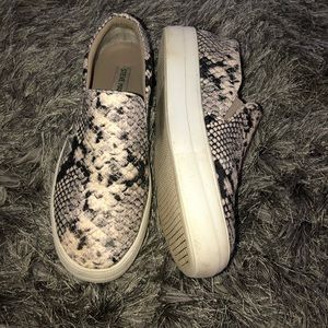 Steve Madden Snake Skin Slip Ons